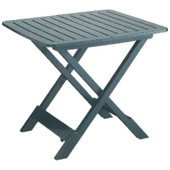 Tavolo da Esterno Verde 4 Posti Tavolo Tavolo Pieghevole Rettangolare 79x72x70h cm, Lunghezza Massima 79 cm Made in Italy - Ruthton