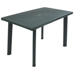 Tavoli Da Esterno > Dmora Tavolo da Esterno 6 Posti Tavolo Tavolo Fisso Rettangolare 138x88x72h cm, Lunghezza Massima 138 cm Made in Italy - Raspberry Verde