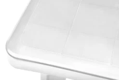 Tavoli Da Esterno > Dmora Tavolo da giardino allungabile 8-10 posti 160/230x98cm - Lahat Bianco