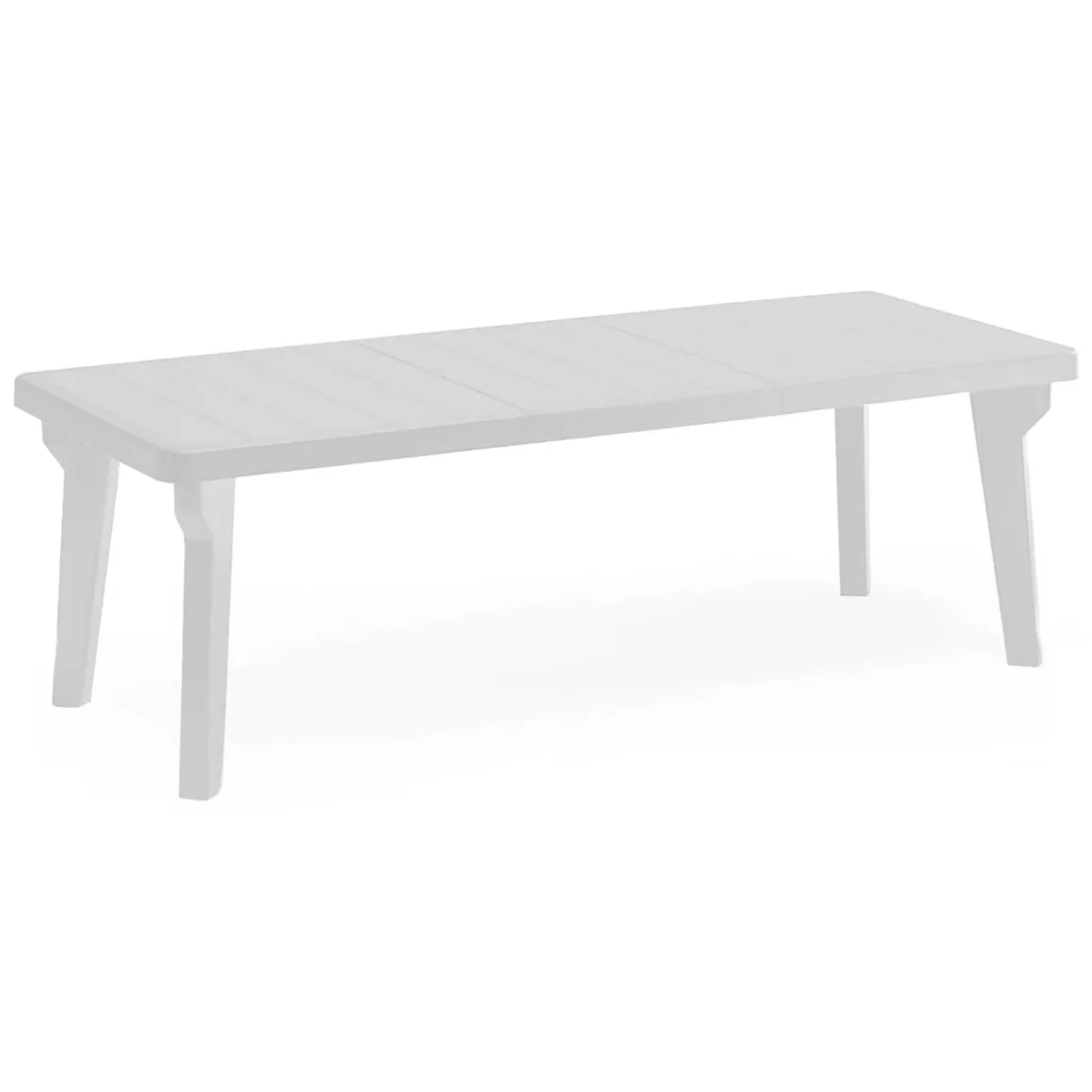Tavoli Da Esterno > Dmora Tavolo da giardino allungabile 8-10 posti 160/230x98cm - Lahat Bianco