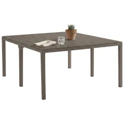 Tavoli Da Esterno > Dmora Tavolo da giardino allungabile 8-12 posti 147/294x90cm antracite - Brossard Nero Antracite