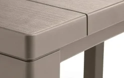 Tavolo da giardino allungabile 8-12 posti 147/294x90cm tortora - Brossard
