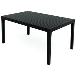 Tavolo da giardino 6 posti 150x90cm antracite - Askia