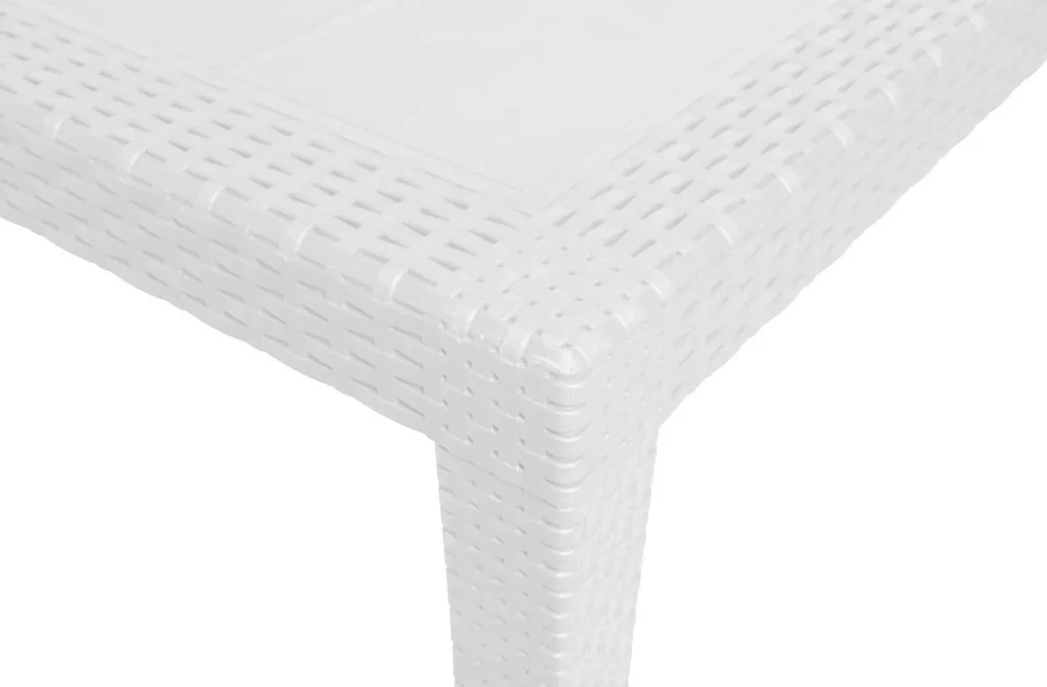 Tavolo da giardino 10 posti 150x90cm bianco - Ariana