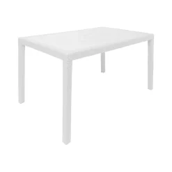 Tavolo da giardino 10 posti 150x90cm bianco - Ariana