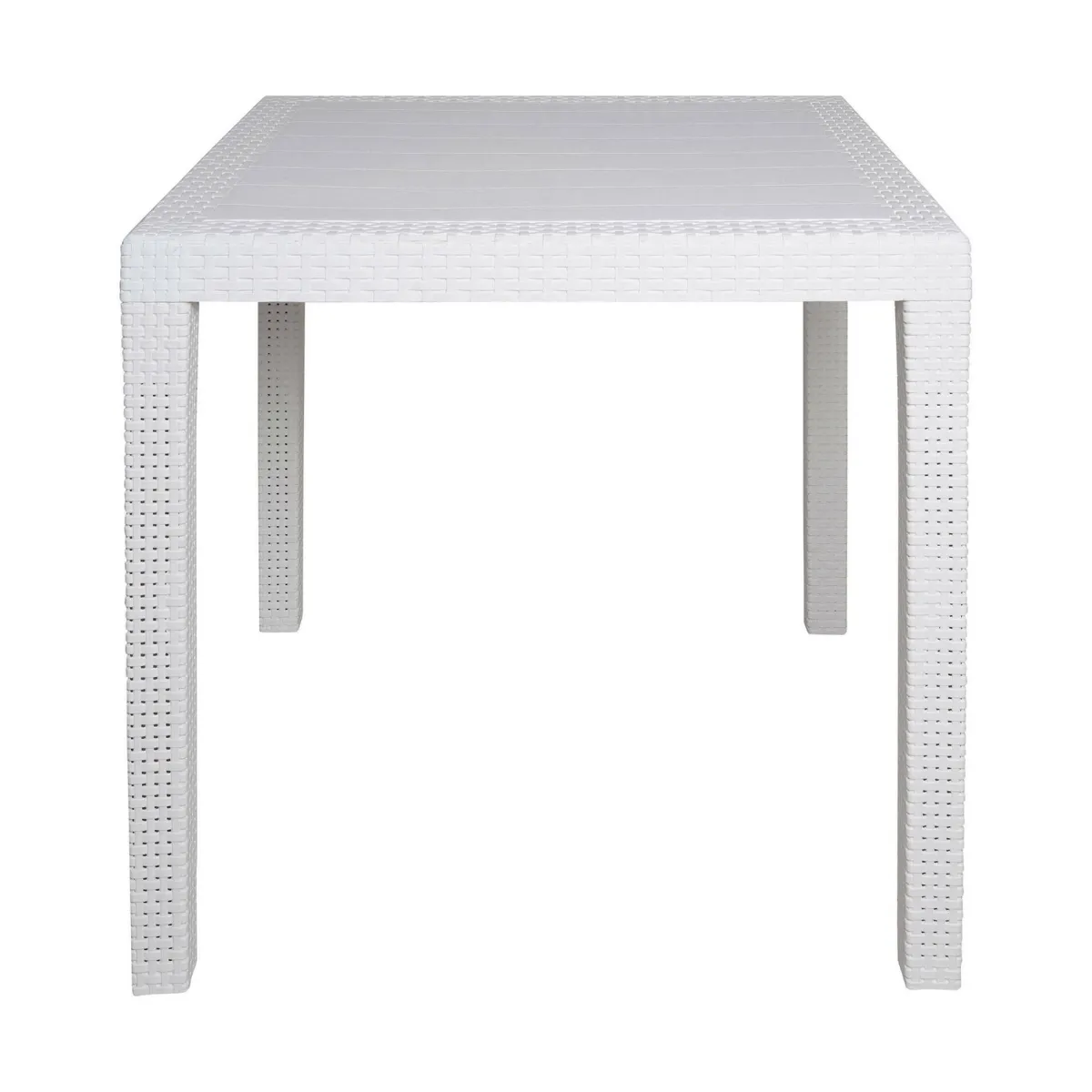 Tavoli Da Esterno|Outdoor > Dmora Tavolo da giardino 4 posti 79x79cm - Angelico Bianco