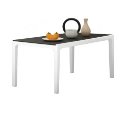 Tavoli Da Esterno|Outdoor > Dmora Tavolo da giardino 6 posti 80x80cm - Acqua Bianco