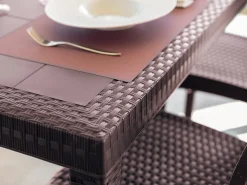 Tavoli Da Esterno|Outdoor > Dmora Tavolo da giardino 10 posti 150x90cm - Adila Marrone