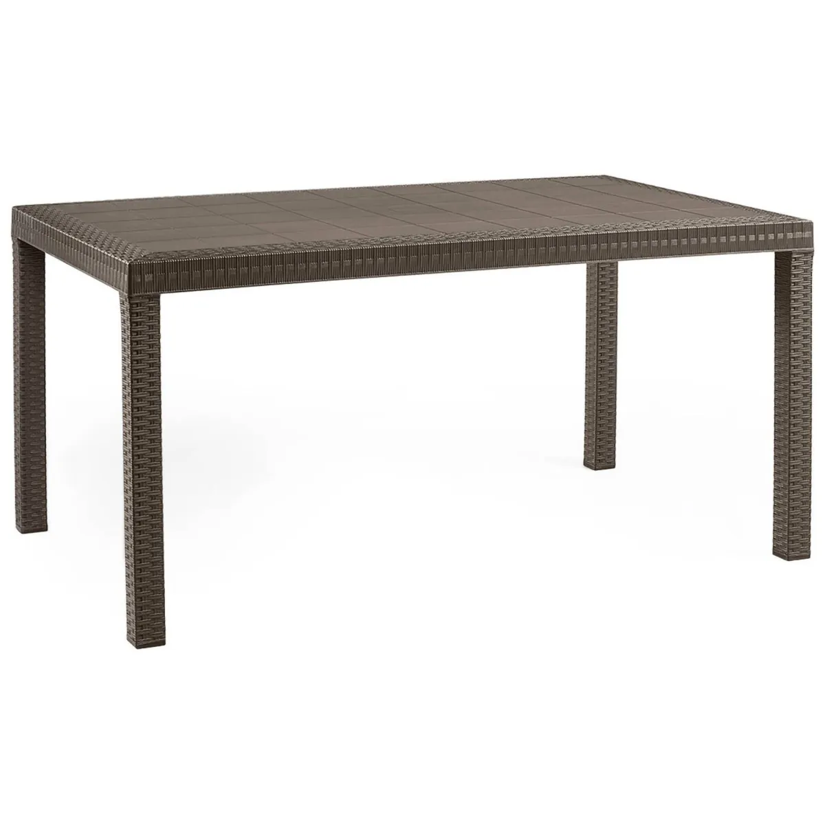 Tavoli Da Esterno|Outdoor > Dmora Tavolo da giardino 10 posti 150x90cm - Adila Marrone