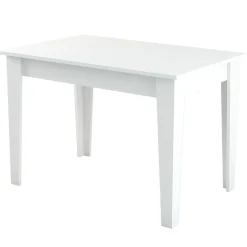 Tavolo da pranzo rettangolare 4 posti bianco 110x72cm - Eupilio