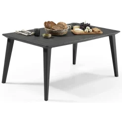Tavolo da terrazza 6 posti 157x98cm antracite - Brockville