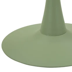 Tavoli Fissi > Dmora Tavolo Fisso Bianco Crema Verde 2 Posti Forma Rotondo 60x60x106h cm, Sfumatura Colore Struttura Crema - Leh Verde, Bianco Crema