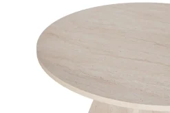 Tavoli Fissi > Dmora Tavolo Fisso 4 Posti Forma Rotondo 120x120x75h cm, Peso Supportato 60 kg - Racale Bianco Marmo