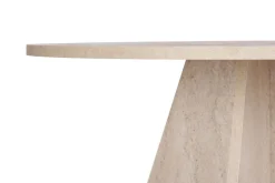 Tavoli Fissi > Dmora Tavolo Fisso 4 Posti Forma Rotondo 120x120x75h cm, Peso Supportato 60 kg - Racale Bianco Marmo