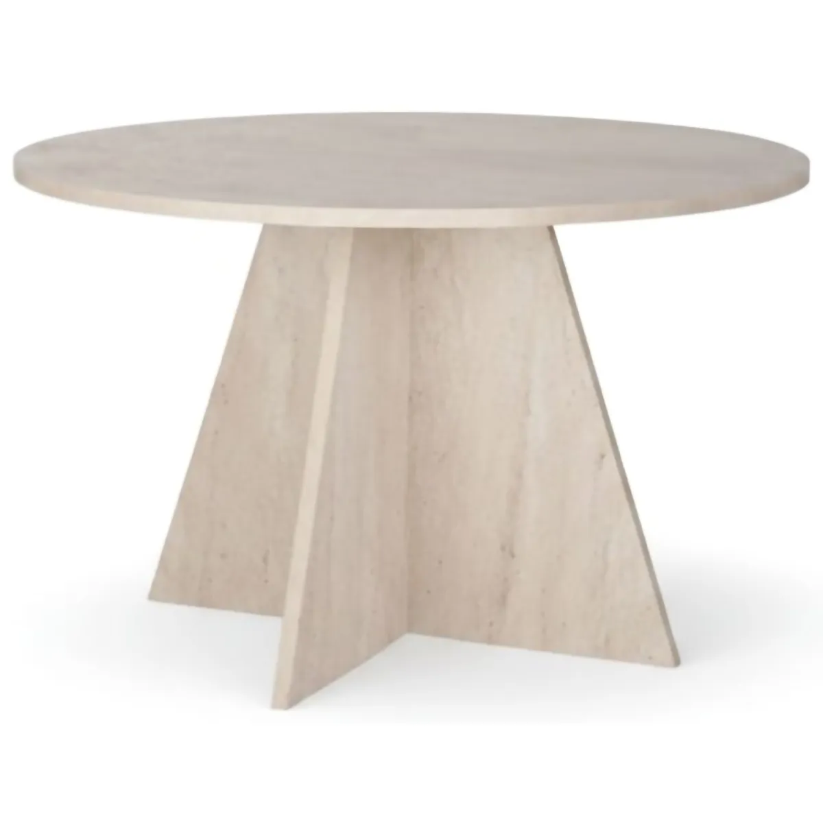 Tavoli Fissi > Dmora Tavolo Fisso 4 Posti Forma Rotondo 120x120x75h cm, Peso Supportato 60 kg - Racale Bianco Marmo