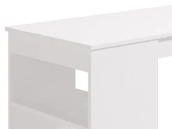 Tavoli Fissi > Dmora Tavolo Fisso 2 Posti Forma Rettangolare 120x50x105h cm, Materiale Piano in Legno Nobilitato - Sedriano Bianco