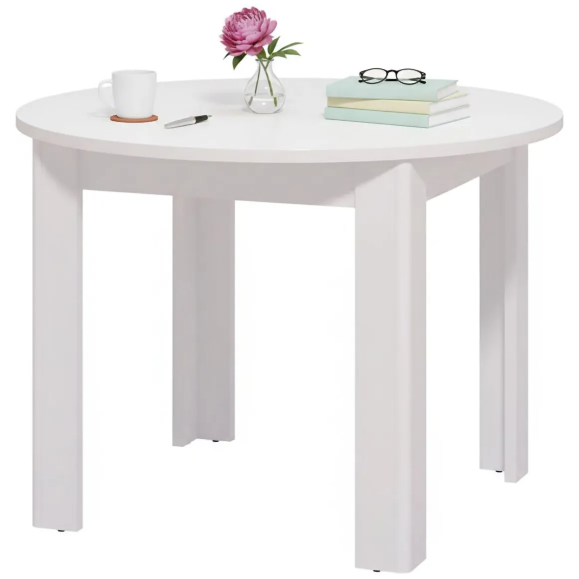 Tavoli Fissi > Dmora Tavolo Fisso 6 Posti Forma Ovale 180x89.5x75h cm, Peso Supportato 70 kg - Monterano Bianco