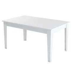 Tavoli Fissi > Dmora Tavolo Fisso 6 Posti Forma Rettangolare 145x88x75h cm, Peso Supportato 120 kg - Viverone Bianco