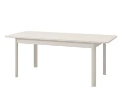 Tavolo Fisso Bianco 6 Posti Forma Rettangolare 160x90.5x76.5h cm, Materiale Piano in Legno Nobilitato - Tonara
