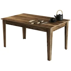 Tavoli Fissi > Dmora Tavolo Fisso 6 Posti Forma Rettangolare 160x80x75h cm, Peso Supportato 120 kg - Pretoro Marrone Noce