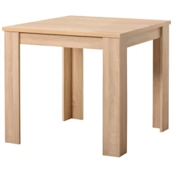 Tavolo Fisso Marrone 4 Posti Forma Rettangolare 80x80x75h cm, Materiale Piano in Legno Nobilitato - Cagno