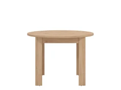Tavoli Fissi > Dmora Tavolo Fisso 4 Posti Forma Rotondo 120x120x75h cm, Peso Supportato 60 kg - Racale Marrone Rovere Nodi