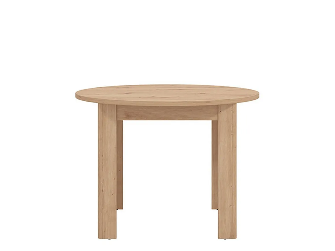 Tavoli Fissi > Dmora Tavolo Fisso 4 Posti Forma Rotondo 120x120x75h cm, Peso Supportato 60 kg - Racale Marrone Rovere Nodi