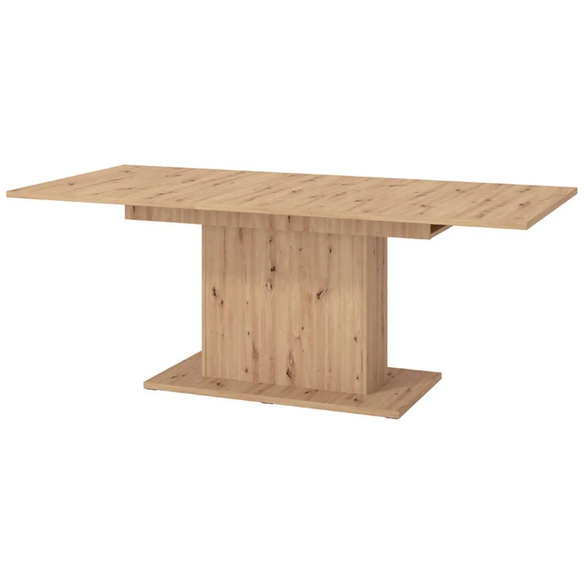 Tavolo Fisso Marrone Rovere Nodi 6 Posti Forma Rettangolare 160x91.5x76h cm, Materiale Piano in Legno Nobilitato - Siano