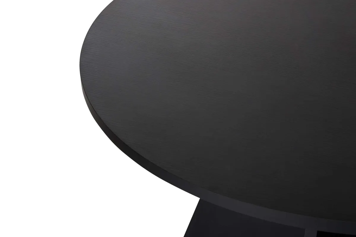 Tavoli Fissi > Dmora Tavolo Fisso 4 Posti Forma Rotondo 120x120x75h cm, Peso Supportato 60 kg - Racale Nero