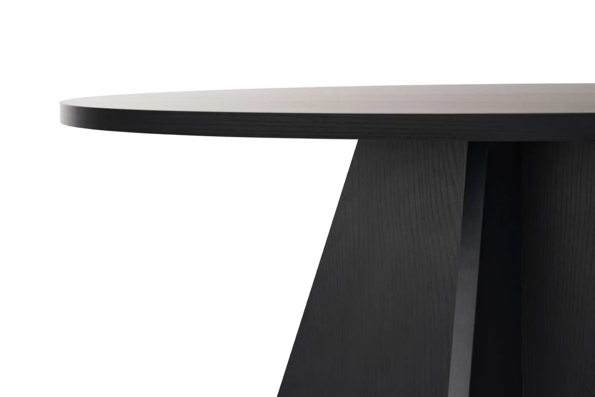 Tavoli Fissi > Dmora Tavolo Fisso 4 Posti Forma Rotondo 120x120x75h cm, Peso Supportato 60 kg - Racale Nero