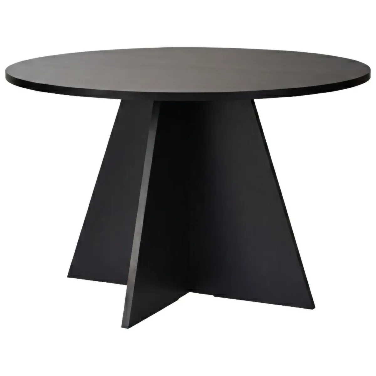 Tavoli Fissi > Dmora Tavolo Fisso 4 Posti Forma Rotondo 120x120x75h cm, Peso Supportato 60 kg - Racale Nero