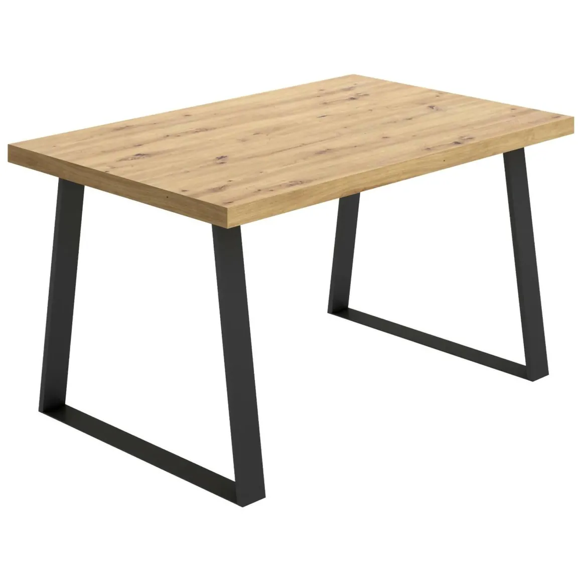 Tavolo legno e metallo rettangolare 8 posti 140x90cm - Amitrax