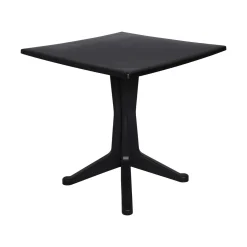 Tavoli Da Esterno|Outdoor > Dmora Tavolo per terrazzo 6 posti 70x70cm antracite - Agostini Nero Antracite