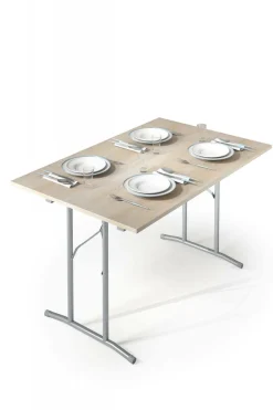 Tavolo pieghevole salvaspazio 6 posti 125x75cm legno - Aliena