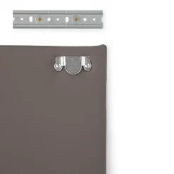 Letti Piazza E Mezza|Letti Piazza E Mezza > Dmora Testiera letto Acca, Cm 130x60, Tortora Grigio