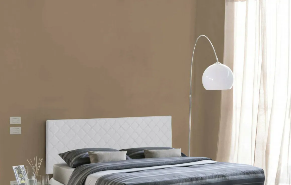 Letti Matrimoniali|Camera Da Letto > Dmora Testiera letto Amarillide, Cm 170x60, Tortora Grigio