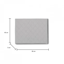 Testiera letto Arak, Cm 90x60, Bianco