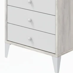 Testiere > Dmora Testiera Letto Bianco Bianco Anticato 248x33 cm, Colore Struttura Bianco - Genzone Bianco Anticato, Bianco