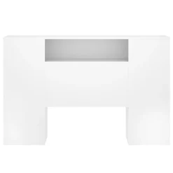 Testiera Letto Bianco Vani Libreria Piazza e Mezza, Matrimoniale 23x157 cm - Bonner