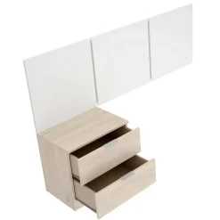 Testiere > Dmora Testiera Letto Marrone Marrone Rovere Matrimoniale Colore Struttura Marrone 157x34.2 cm, Sfumatura Colore Struttura Rovere - Chanhom Marrone, Marrone Rovere