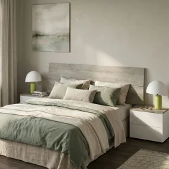 Testiera Letto Marrone Marrone Rovere Matrimoniale Colore Struttura Marrone 176x6 cm, Sfumatura Colore Struttura Rovere - Assago
