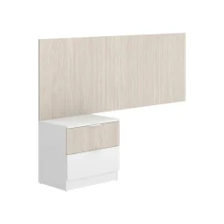 Testiera Letto Marrone Marrone Rovere Singolo Colore Struttura Marrone 146x34.2 cm, Sfumatura Colore Struttura Rovere - Omeka