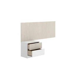 Testiera Letto Marrone Marrone Rovere Singolo Colore Struttura Marrone 146x34.2 cm, Sfumatura Colore Struttura Rovere - Omeka