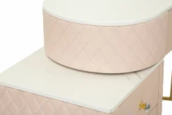 Toelette Trucco > Dmora Toeletta classica vintage 120x40x75h cm rosa e oro - Guidobono Oro, Rosa