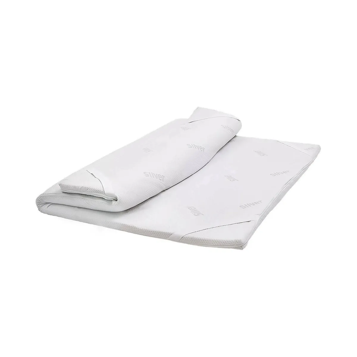 Topper|Topper Piazza E Mezza > Dmora Topper piazza e mezza Adalpina, 100% Made in Italy, 120x190xh5 cm Bianco