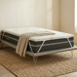Topper|Topper Piazza E Mezza > Dmora Topper piazza e mezza Airo, Anti acaro e Anallergico, Cm 120x190h5 Bianco