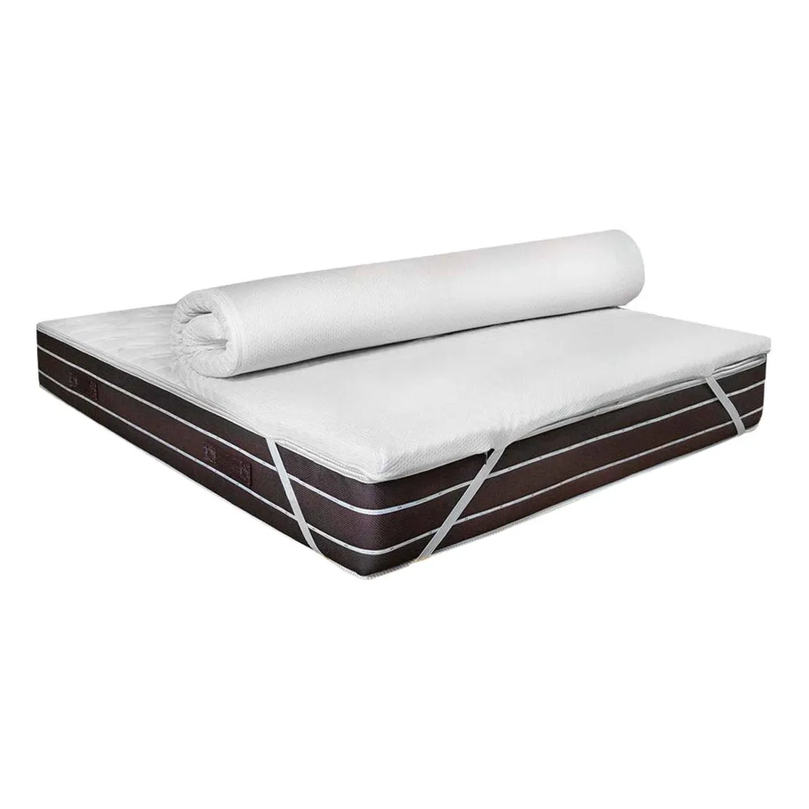 Topper piazza e mezza Astracan, 100% Made in Italy, 120x190xh5 cm