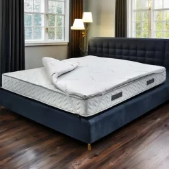 Topper singolo Delfina, 100% Made in Italy, 80x200xh5 cm