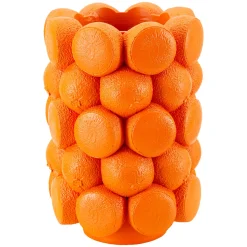 Oggettistica > Dmora Vaso Disegni con Arance Diametro 13.5 cm, - Galikale Arancione