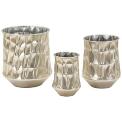 Oggettistica > Dmora Vaso set 3 Vasi, - Bapara Argento